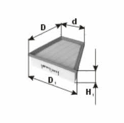 Air filter Subaru Outback: WA50393 PZL Sedziszow Air filter