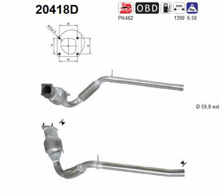 As 20418D Catalytic Converter 20418D