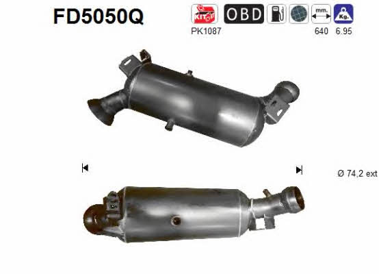 As FD5050Q Diesel particulate filter DPF FD5050Q