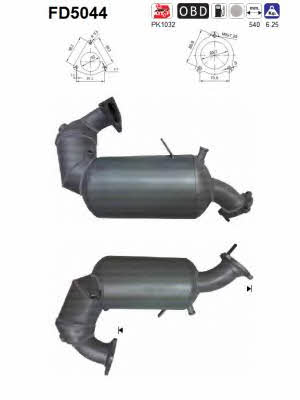 As FD5044 Diesel particulate filter DPF FD5044