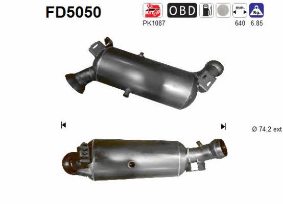As FD5050 Diesel particulate filter DPF FD5050