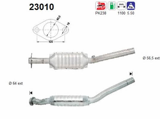 As 23010 Catalytic Converter 23010