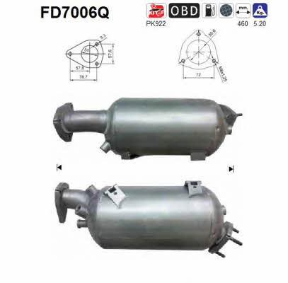 As FD7006Q Diesel particulate filter DPF FD7006Q