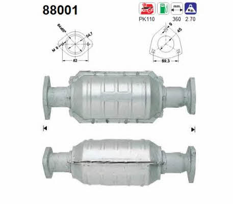 As 88001 Catalytic Converter 88001