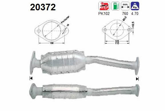 As 20372 Catalytic Converter 20372