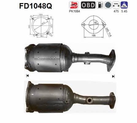 As FD1048Q Diesel particulate filter DPF FD1048Q