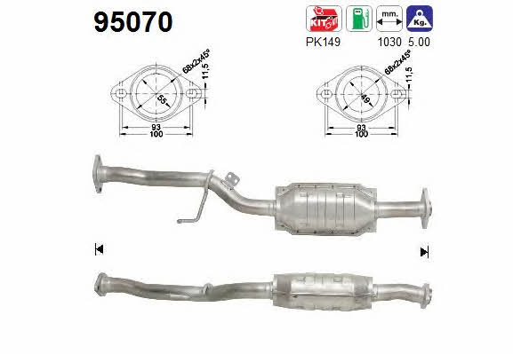 As 95070 Catalytic Converter 95070