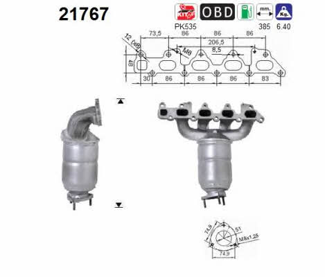 As 21767 Catalytic Converter 21767