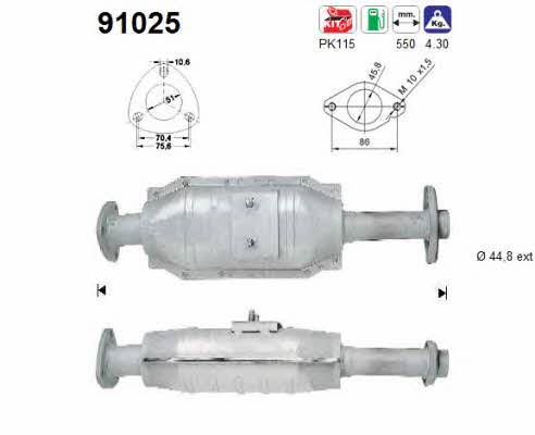 As 91025 Catalytic Converter 91025