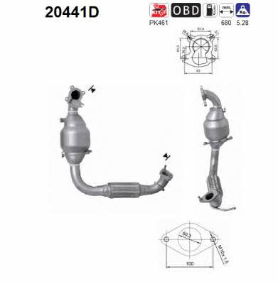 As 20441D Catalytic Converter 20441D