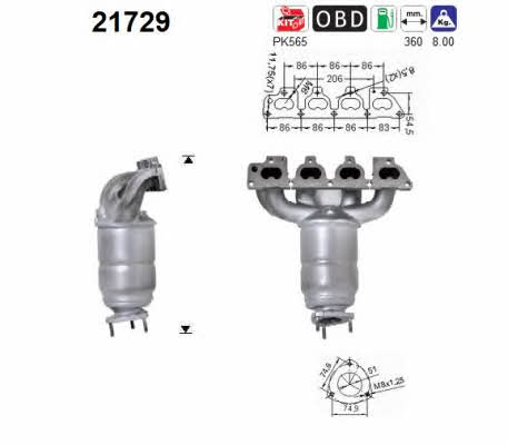 As 21729 Catalytic Converter 21729