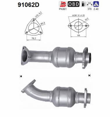 As 91062D Catalytic Converter 91062D