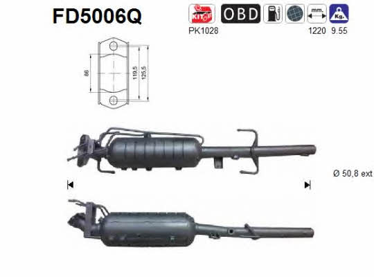 As FD5006Q Diesel particulate filter DPF FD5006Q