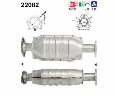 As 22082 Catalytic Converter 22082