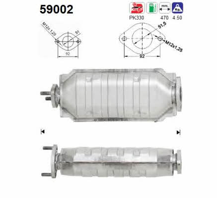 As 59002 Catalytic Converter 59002