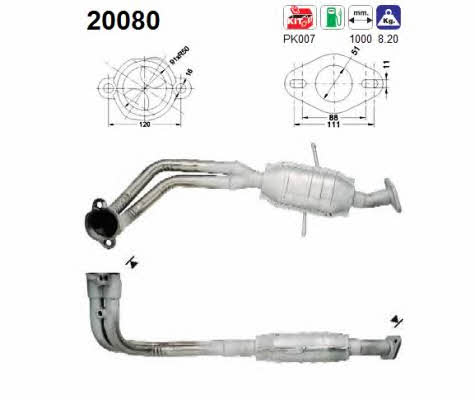 As 20080 Catalytic Converter 20080