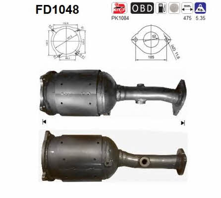 As FD1048 Diesel particulate filter DPF FD1048