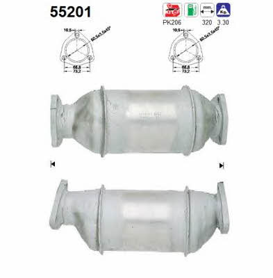 As 55201 Catalytic Converter 55201