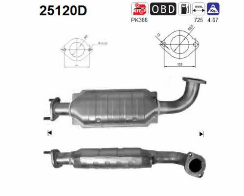 As 25120D Catalytic Converter 25120D