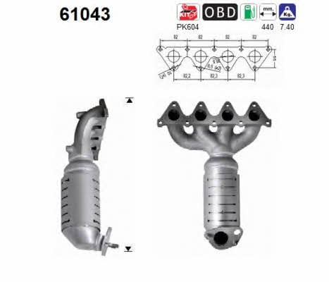 As 61043 Catalytic Converter 61043