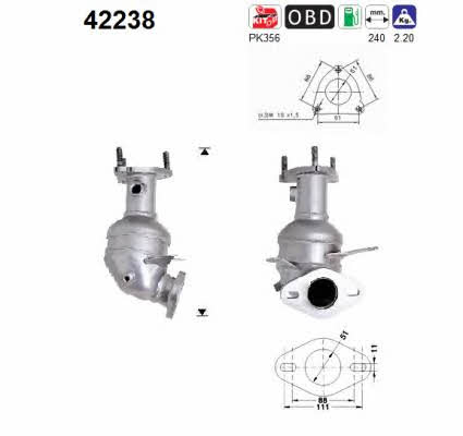 As 42238 Catalytic Converter 42238