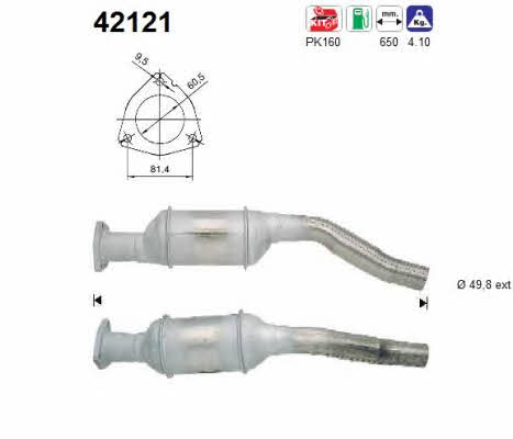 As 42121 Catalytic Converter 42121