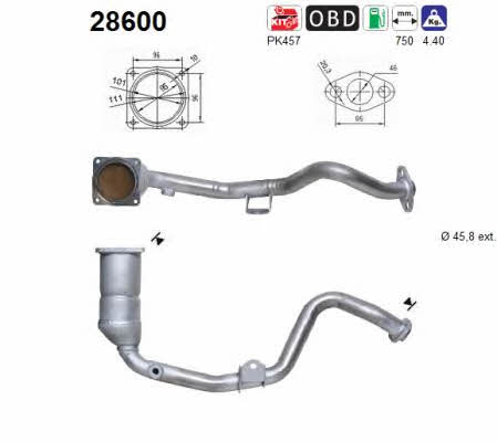 As 28600 Catalytic Converter 28600