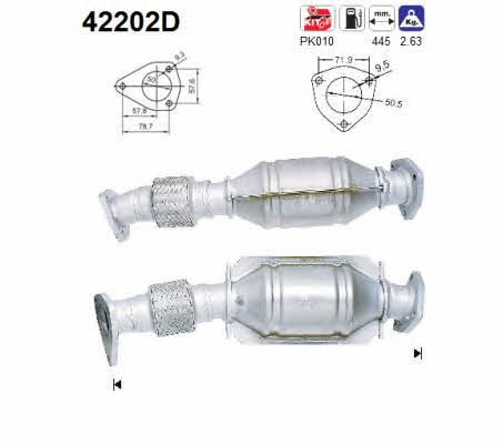 As 42202D Catalytic Converter 42202D