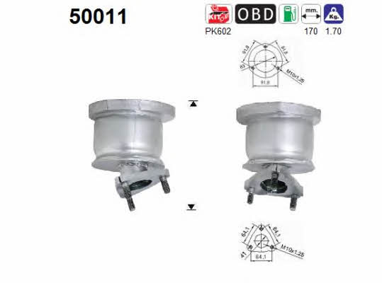 As 50011 Catalytic Converter 50011