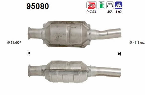 As 95080 Catalytic Converter 95080