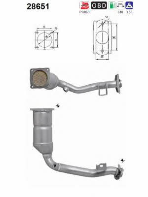 As 28651 Catalytic Converter 28651