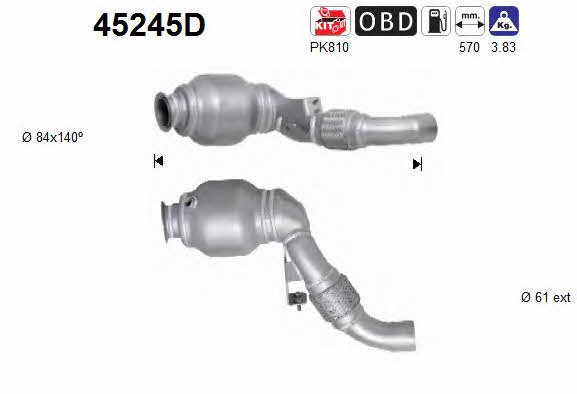 As 45245D Catalytic Converter 45245D