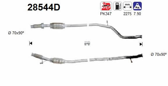 Cat converter Peugeot 206: 28544D As Catalytic Converter