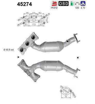 As 45274 Catalytic Converter 45274