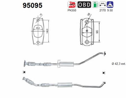 95095 As Catalytic Converter