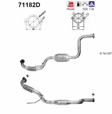 As 71182D Catalytic Converter 71182D