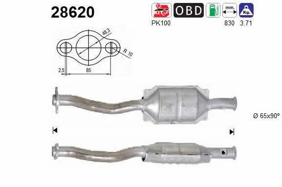 As 28620 Catalytic Converter 28620