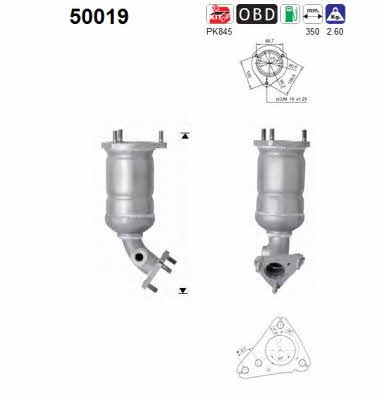 As 50019 Catalytic Converter 50019