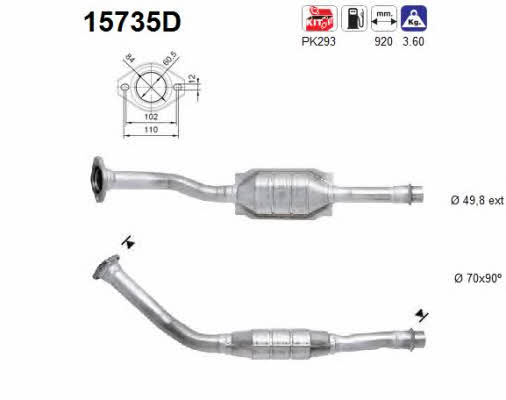 As 15735D Catalytic Converter 15735D