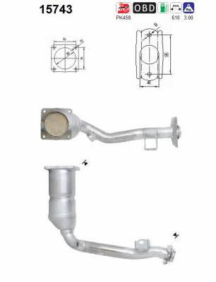 As 15743 Catalytic Converter 15743