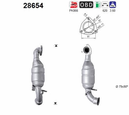 As 28654 Catalytic Converter 28654