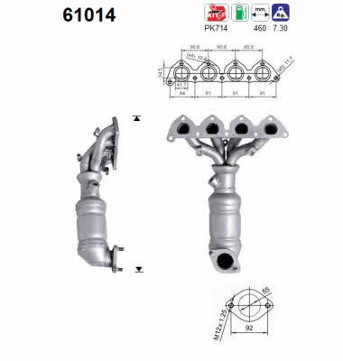 As 61014 Catalytic Converter 61014