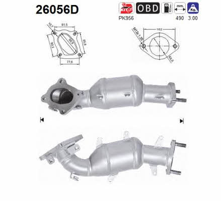 As 26056D Catalytic Converter 26056D