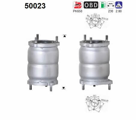 As 50023 Catalytic Converter 50023