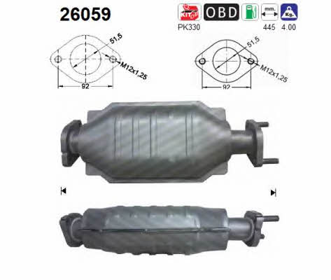 As 26059 Catalytic Converter 26059