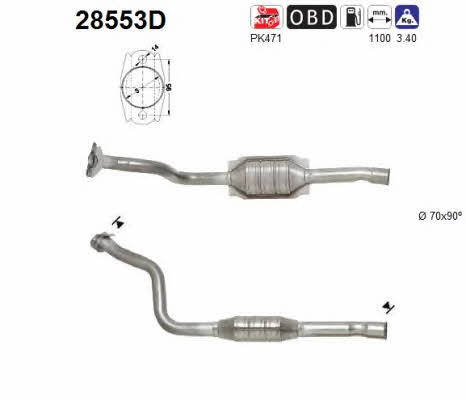 As 28553D Catalytic Converter 28553D