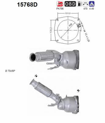 As 15768D Catalytic Converter 15768D