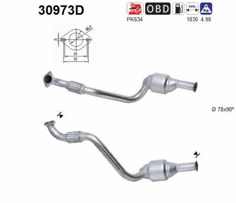 As 30973D Catalytic Converter 30973D