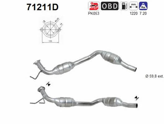 As 71211D Catalytic Converter 71211D