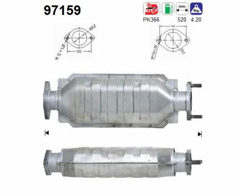 As 97159 Catalytic Converter 97159